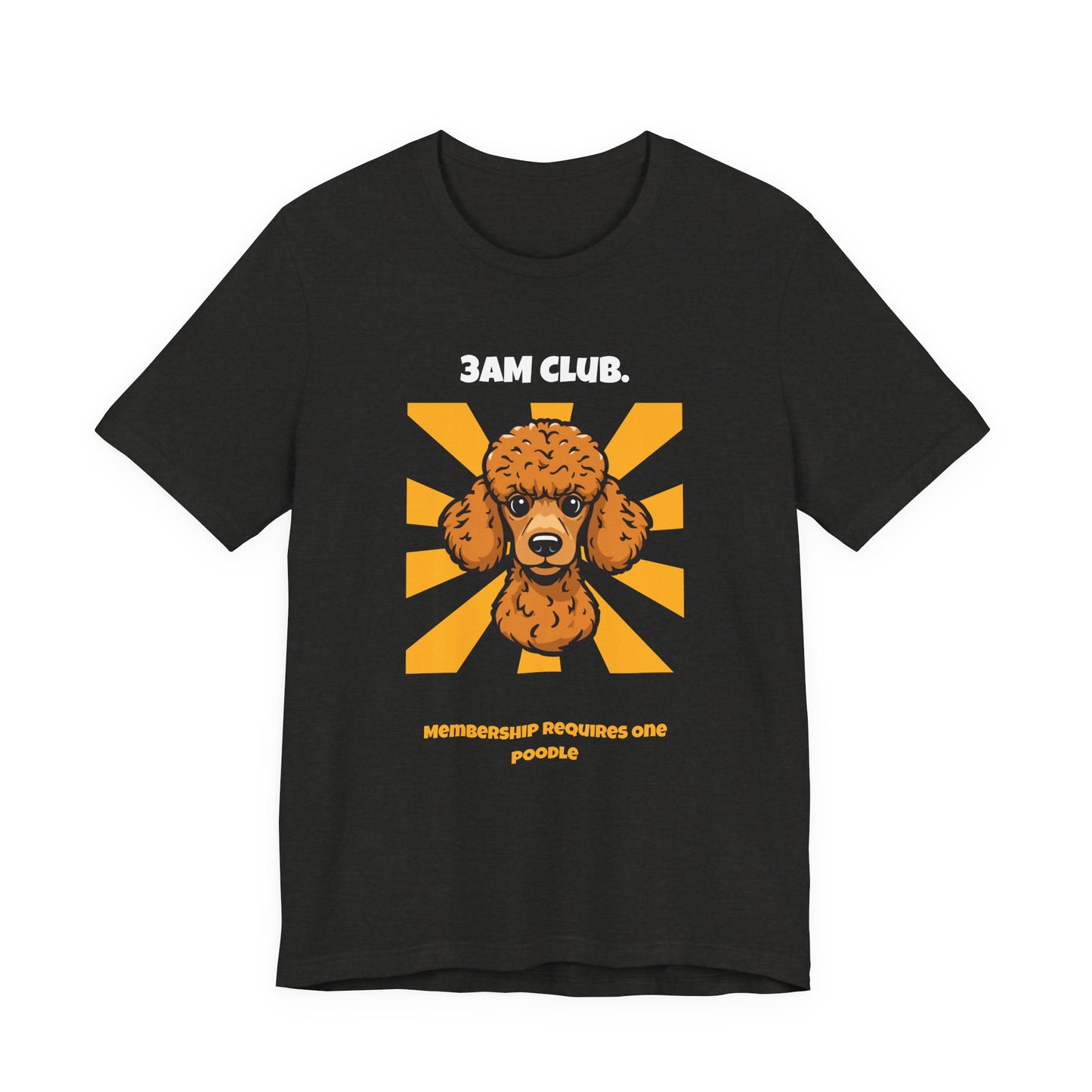 3AM Club Poodle T-Shirt — SniffWaggleNWalk detail 12