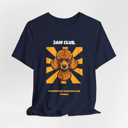 3AM Club Poodle T-Shirt — SniffWaggleNWalk detail 27