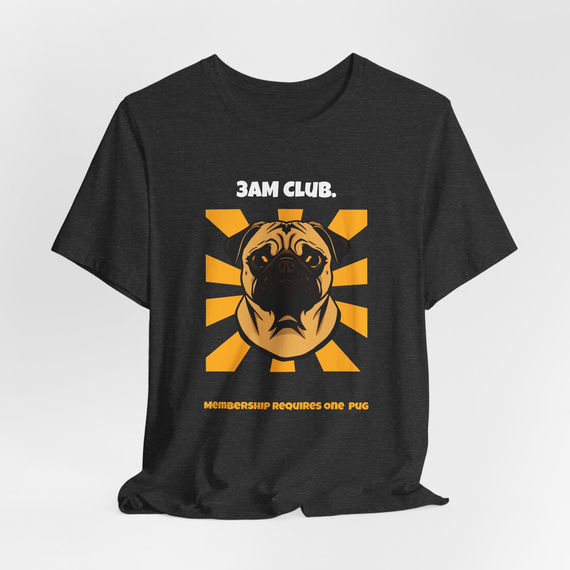 3AM Club Pug T-Shirt — SniffWaggleNWalk detail 21