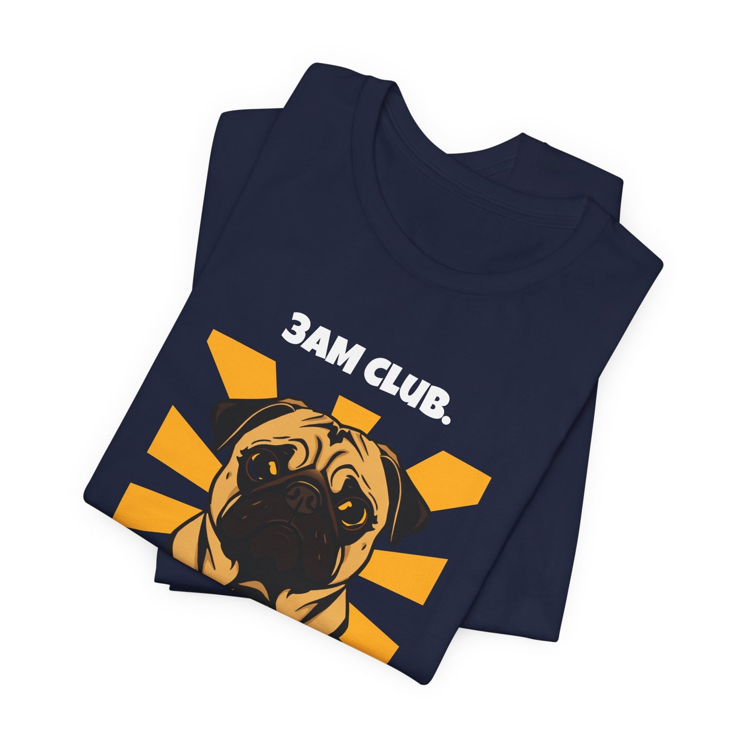 3AM Club Pug T-Shirt — SniffWaggleNWalk detail 26