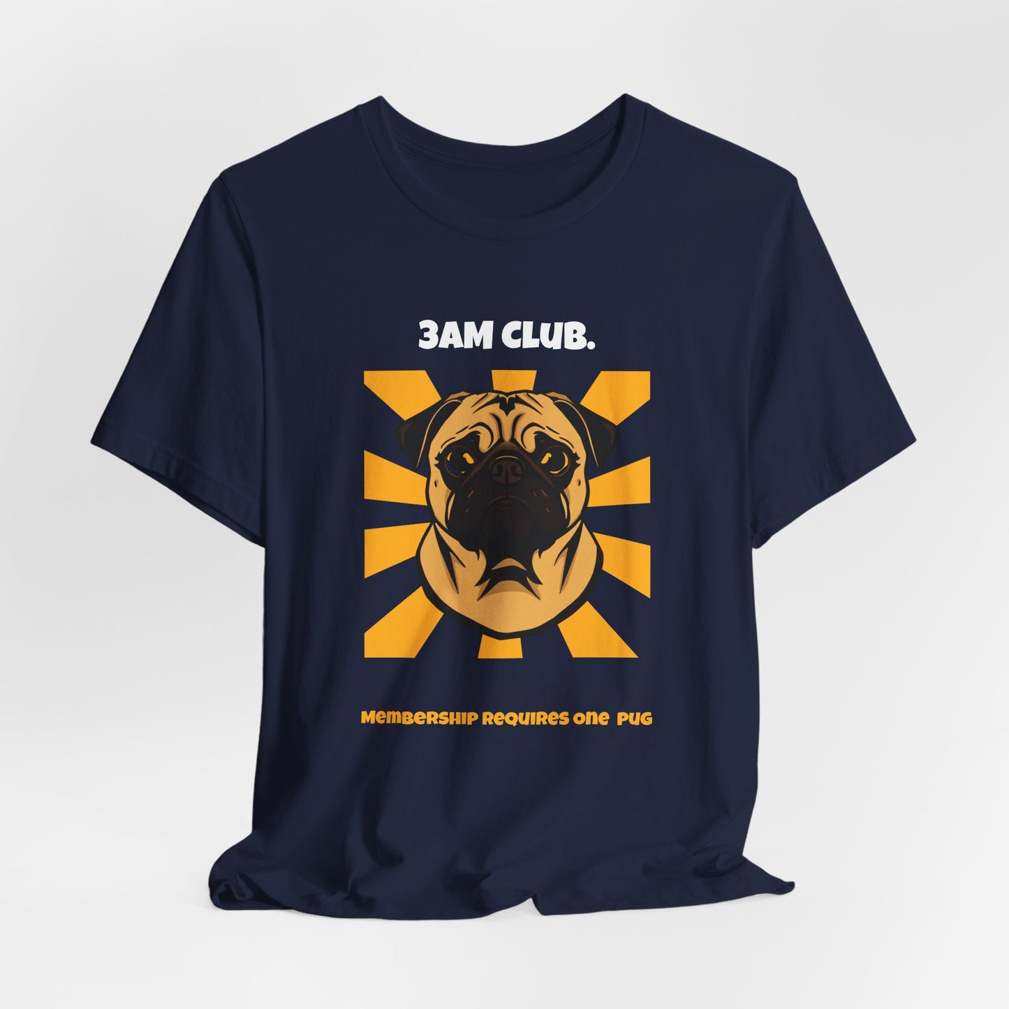 3AM Club Pug T-Shirt — SniffWaggleNWalk detail 27