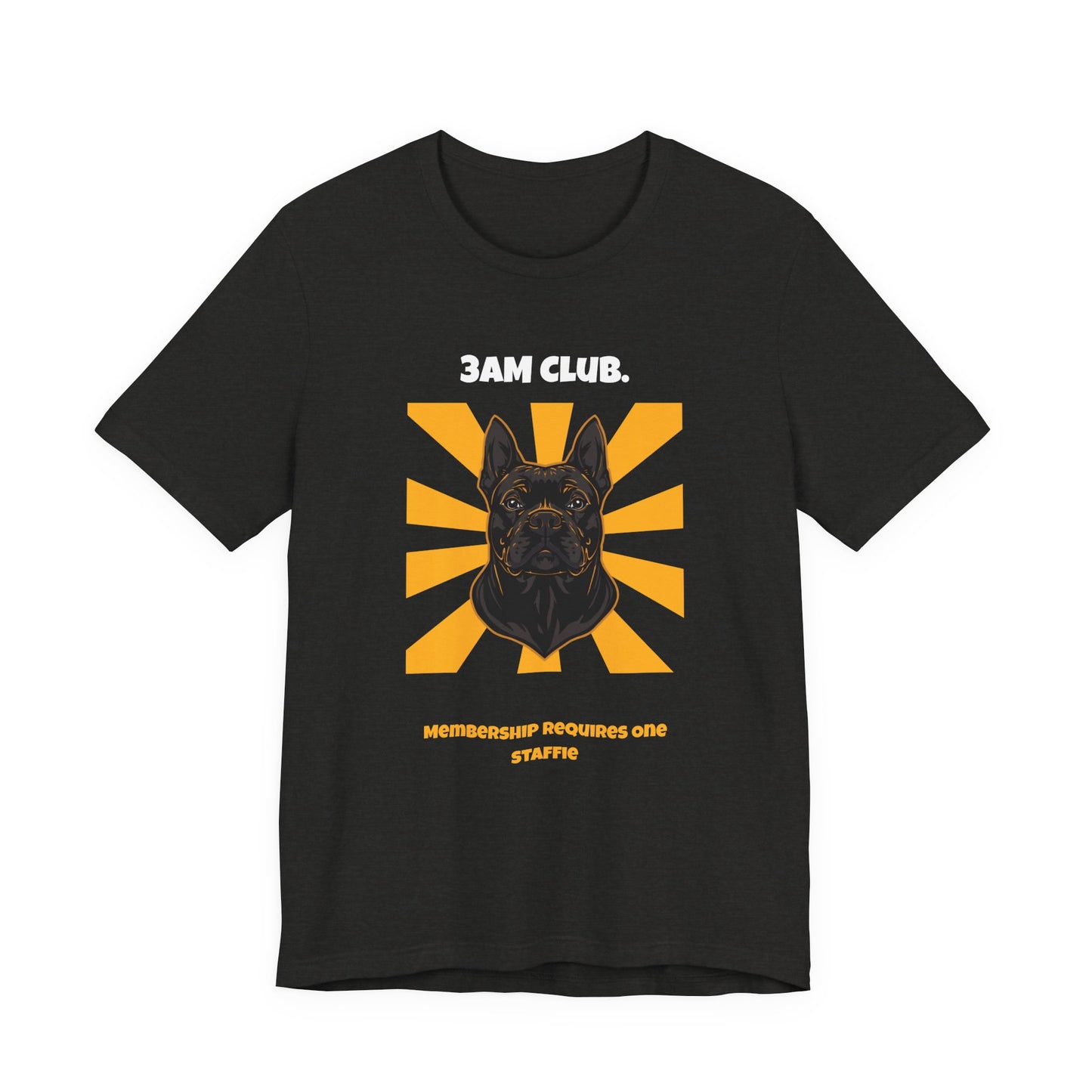 3AM Club Staffie T-Shirt — SniffWaggleNWalk detail 12
