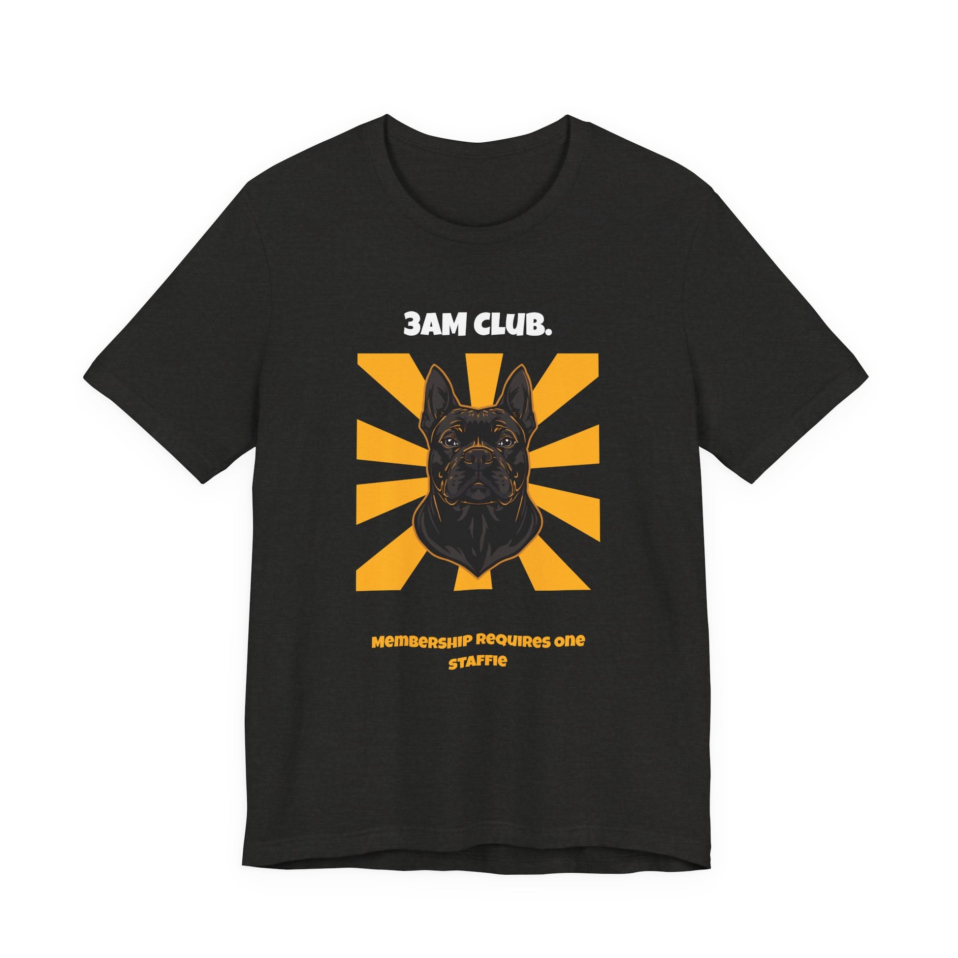 3AM Club Staffie T-Shirt — SniffWaggleNWalk detail 12