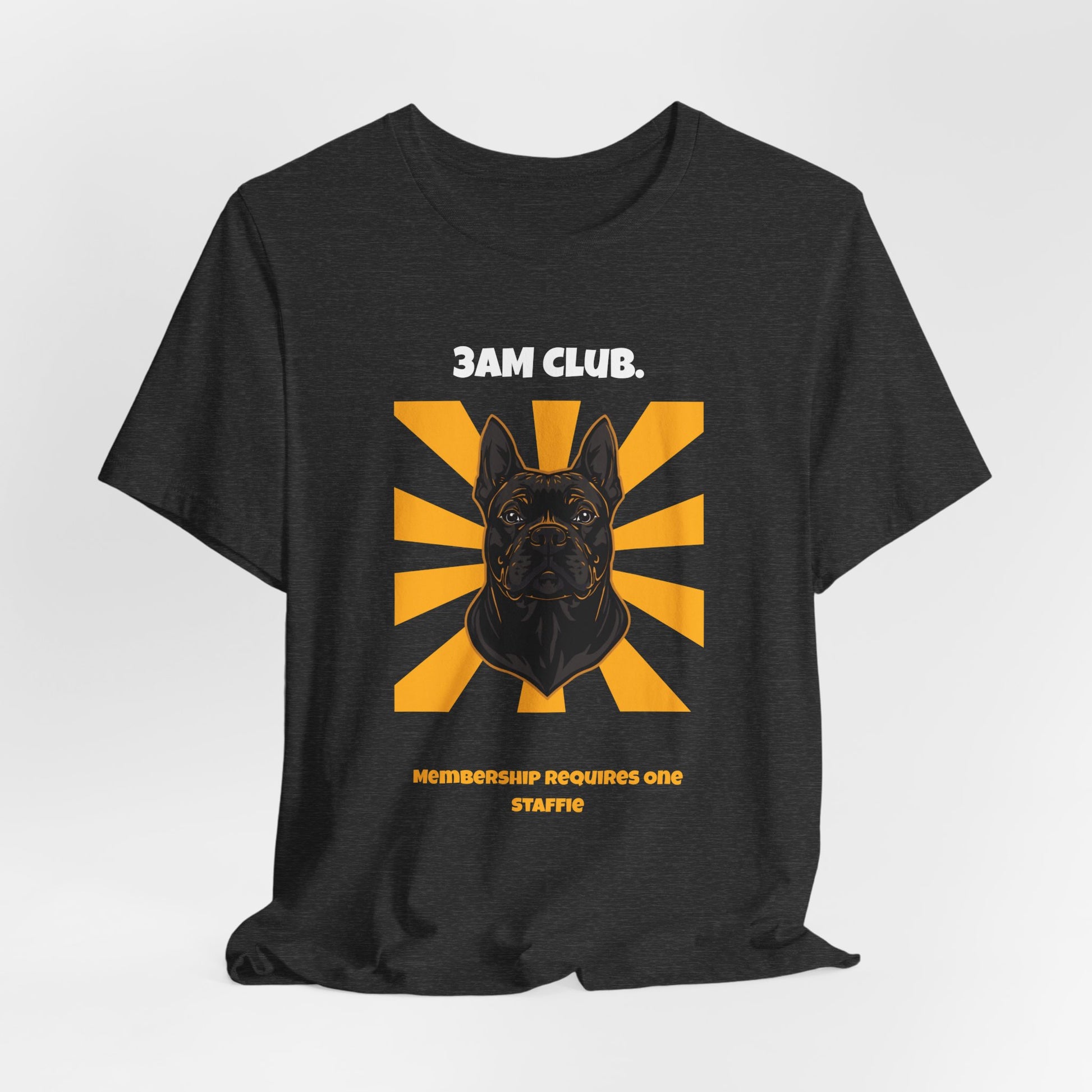 3AM Club Staffie T-Shirt — SniffWaggleNWalk detail 21
