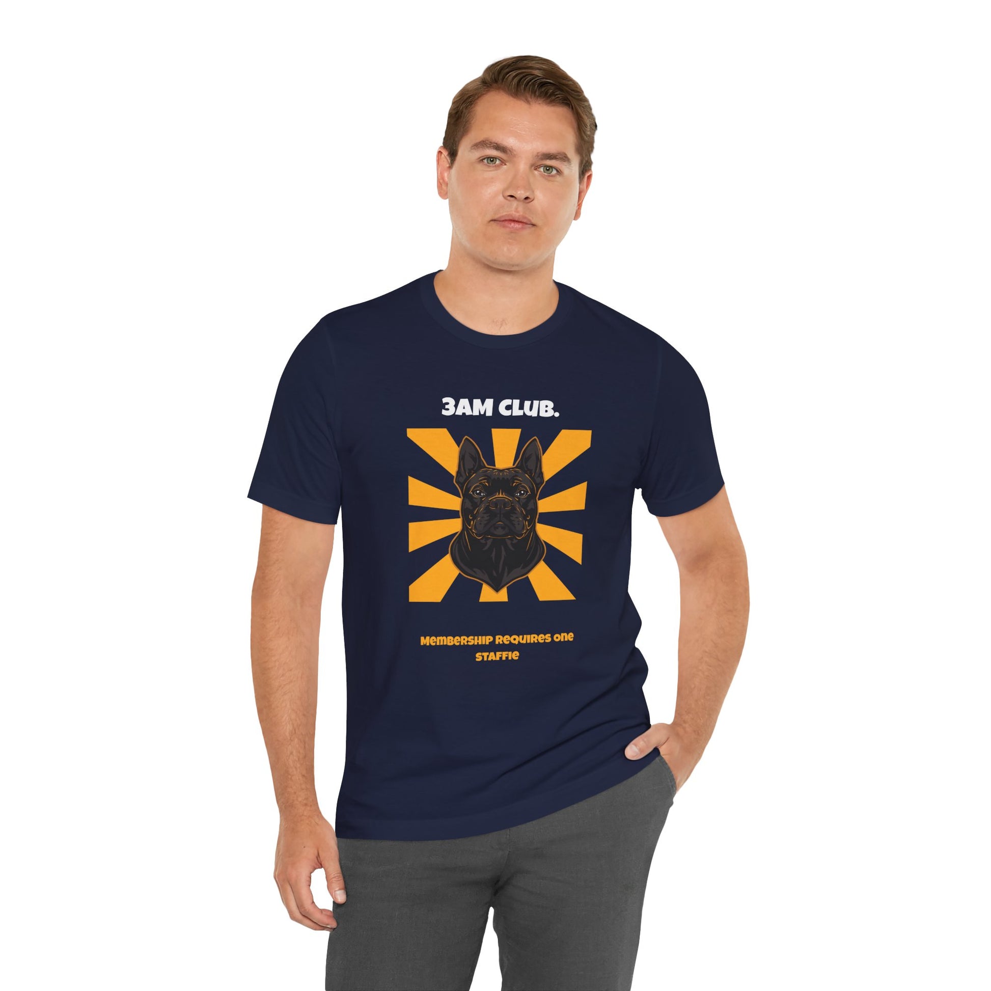 3AM Club Staffie T-Shirt — SniffWaggleNWalk detail 23