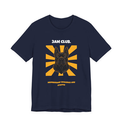 3AM Club Staffie T-Shirt — SniffWaggleNWalk detail 24