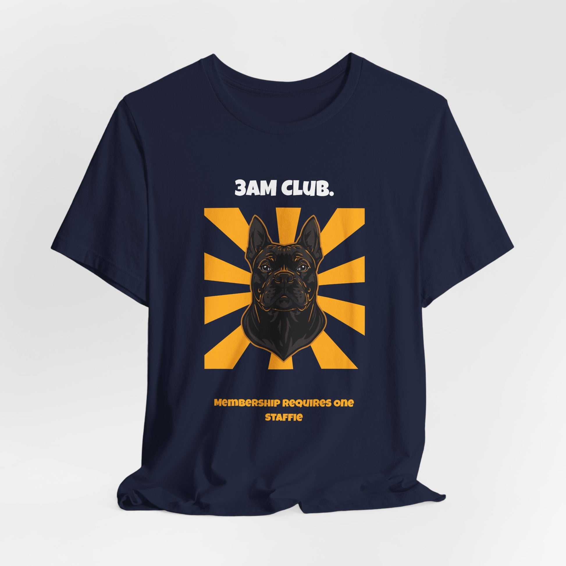 3AM Club Staffie T-Shirt — SniffWaggleNWalk detail 27