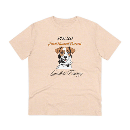 PROUD JACK RUSSELL PARENT "Limitless Energy" Soft Organic T-shirt - Unisex - Sniff Waggle And Walk