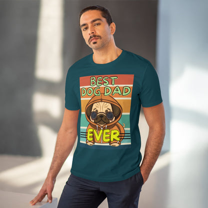 BEST DOG DAD EVER Organic Creator T-shirt - Sniff Waggle And Walk