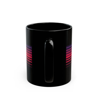 German Shepherd retro mug with coffee on a desk