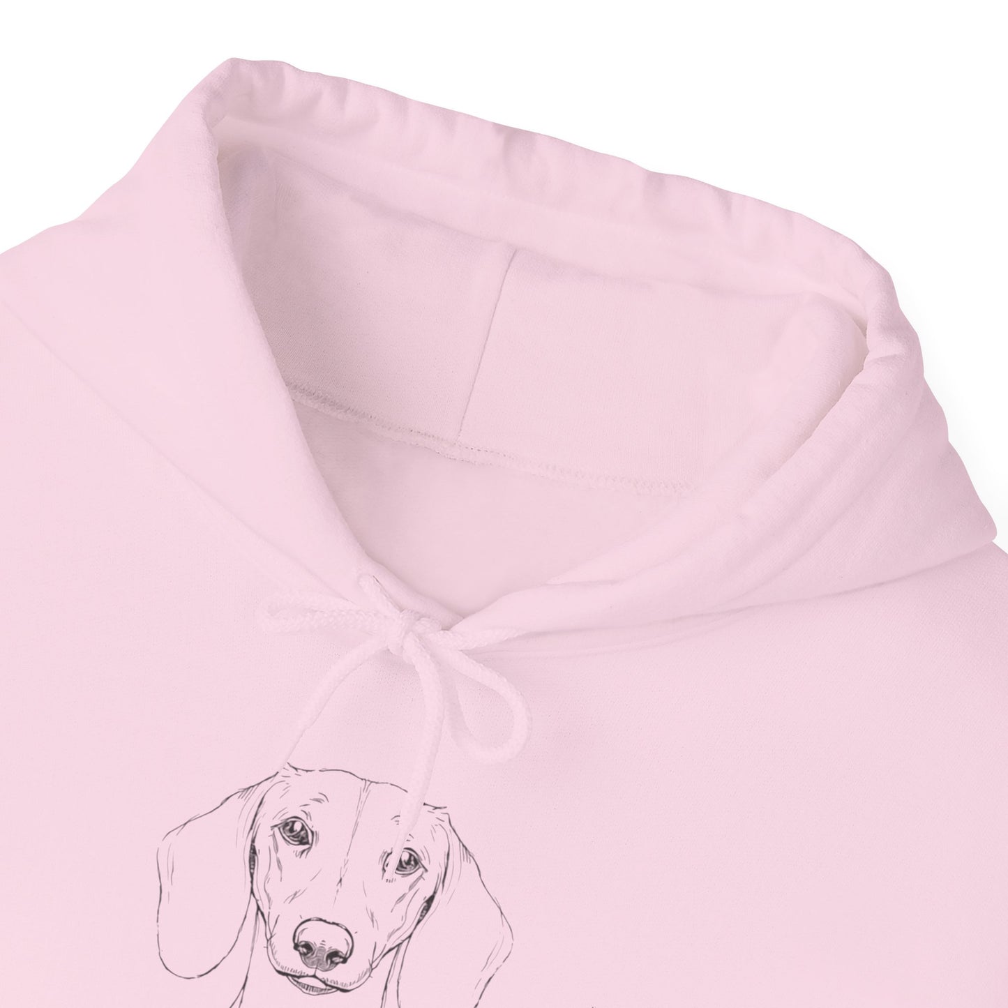 Dachshund Dog Mum Hoodie — Minimalist Line Art Unisex Pullover