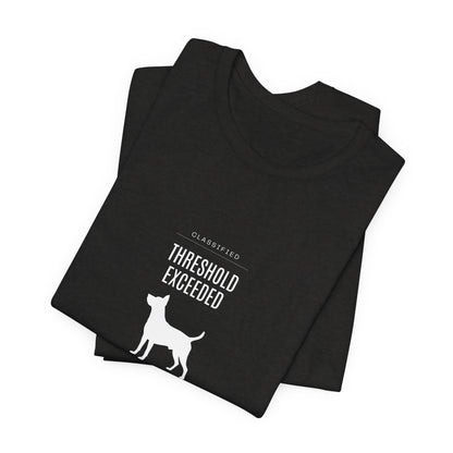 Threshold Exceeded Tee — Cybercore Graphic T‑Shirt