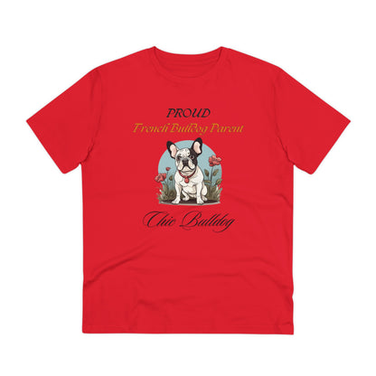 PROUD FRENCH BULLDOG PARENT "Chic Bulldog" Organic T-shirt - Unisex - Sniff Waggle And Walk