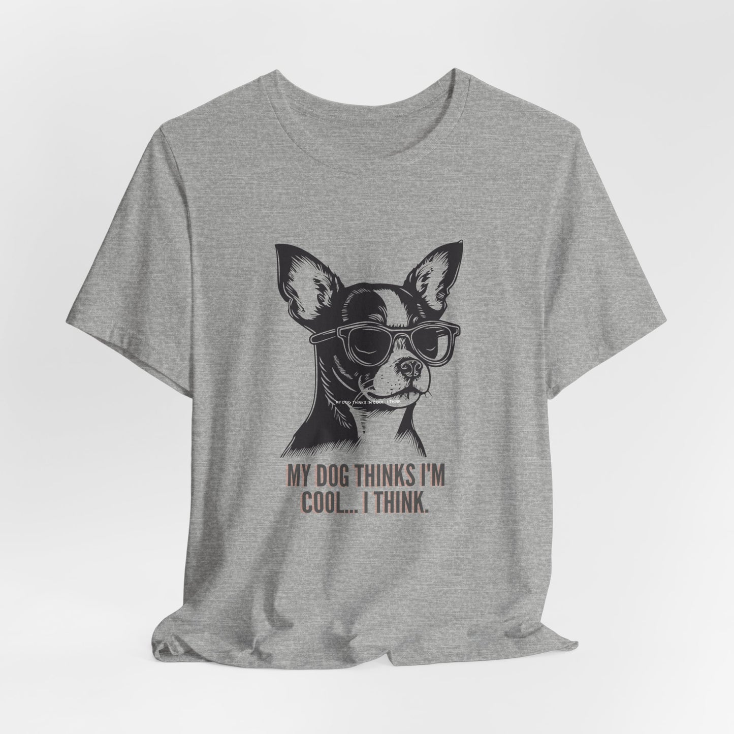 Chihuahua dog lover t-shirt folded showing crew neck