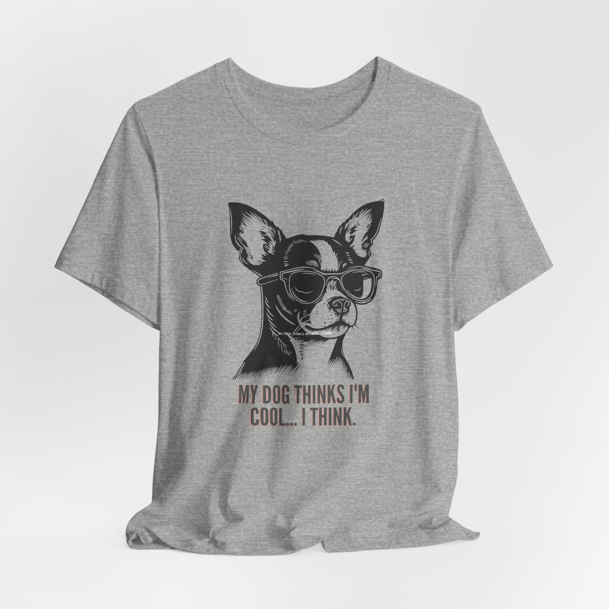 Chihuahua dog lover t-shirt folded showing crew neck