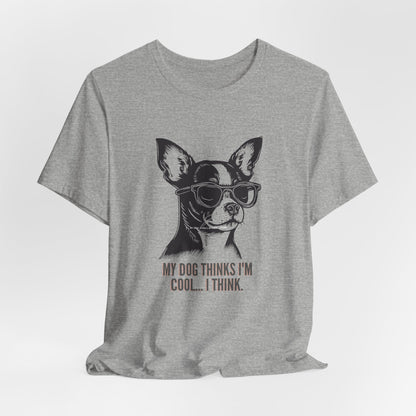 Chihuahua dog lover t-shirt folded showing crew neck