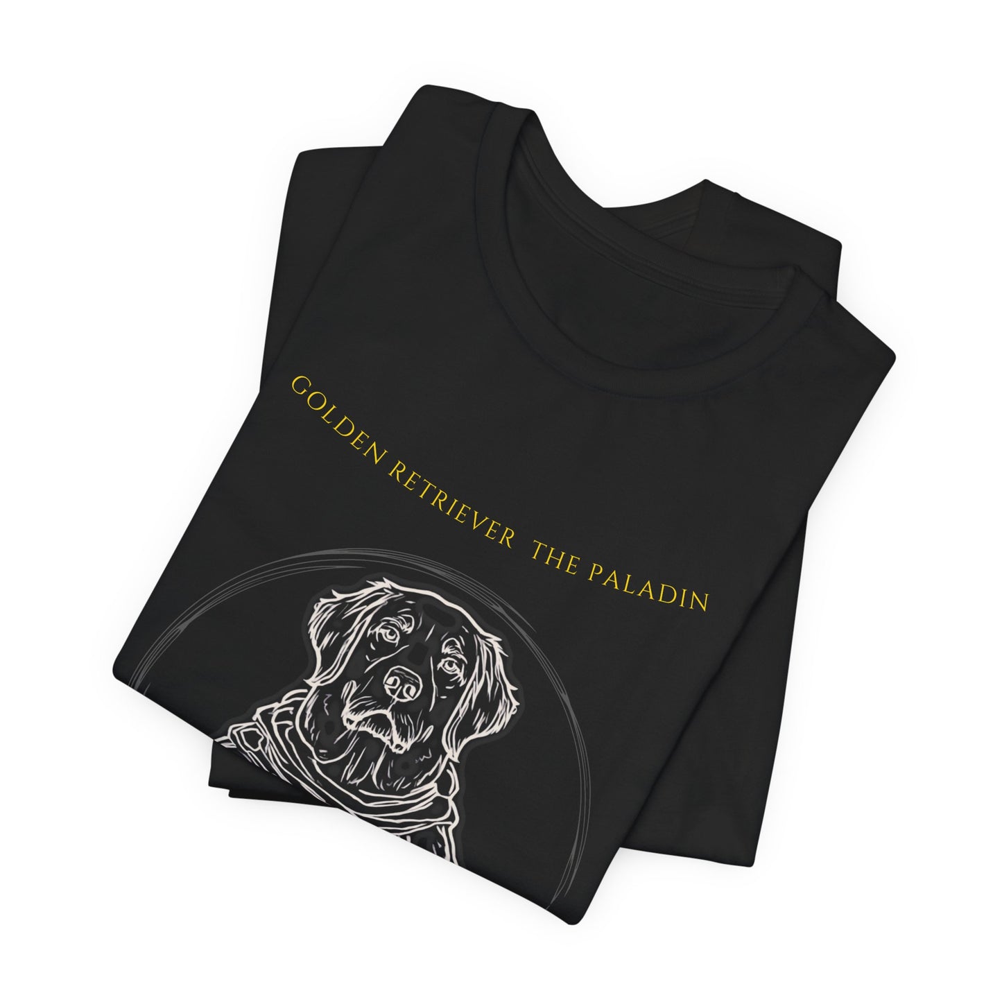 golden retriever the paladin tshirt