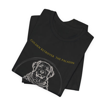 golden retriever the paladin tshirt