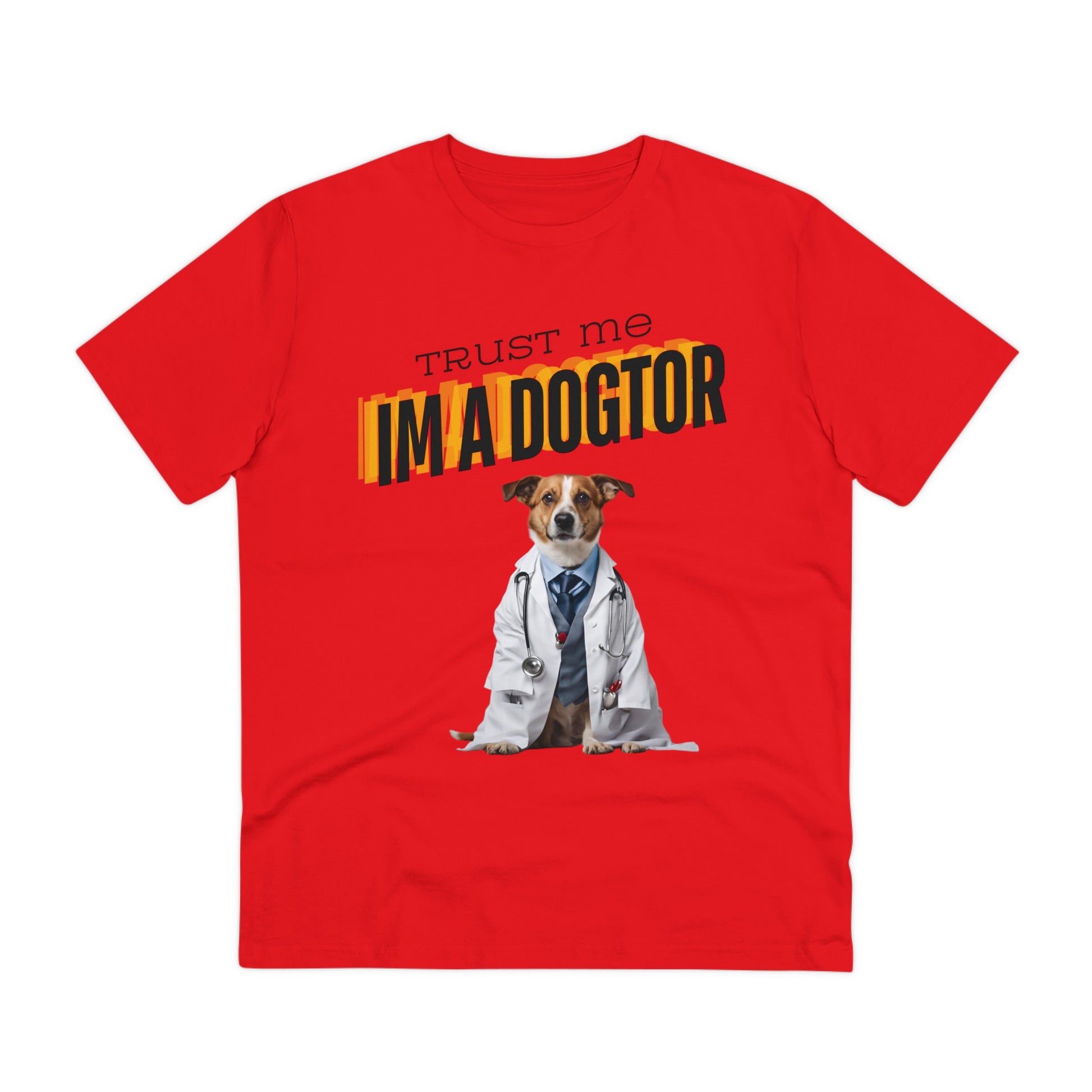 TRUST ME IM A DOGTOR Organic T-shirt - Unisex - Sniff Waggle And Walk