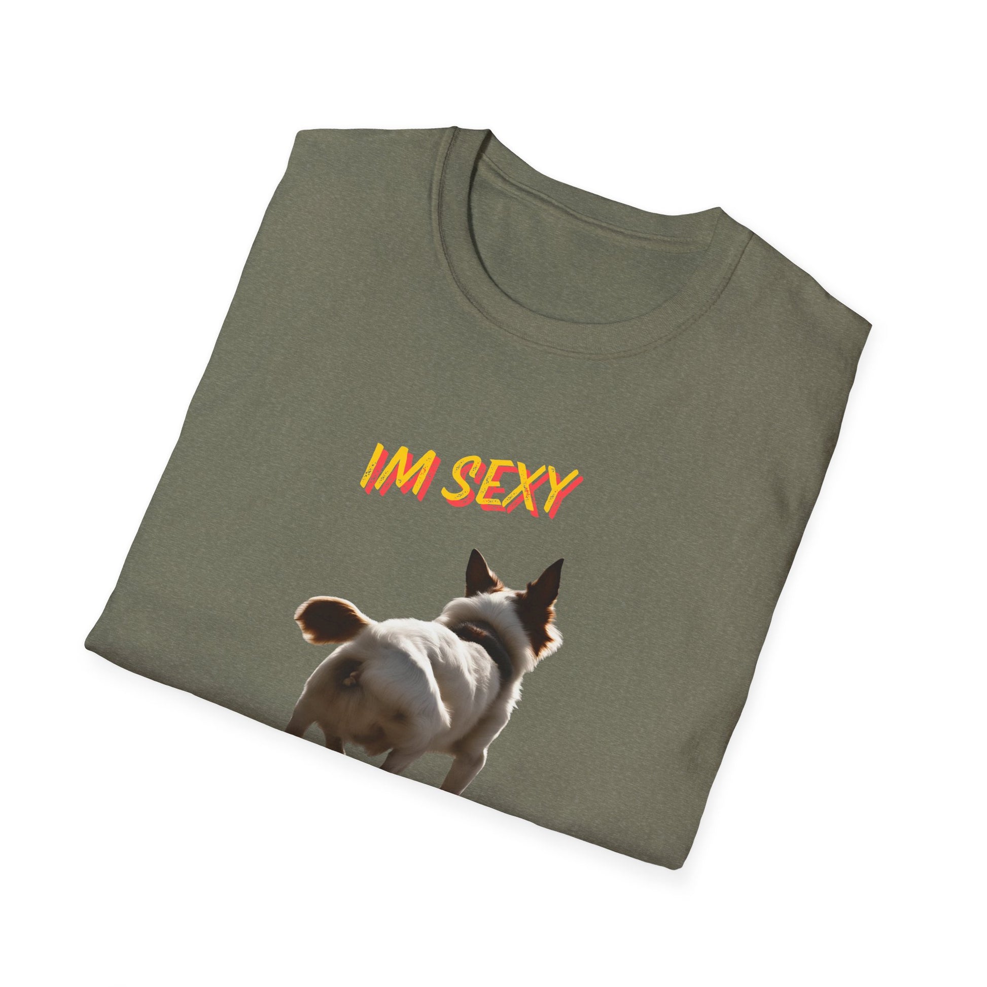 IM SEXY AND I NO IT Unisex Softstyle T-Shirt - Sniff Waggle And Walk