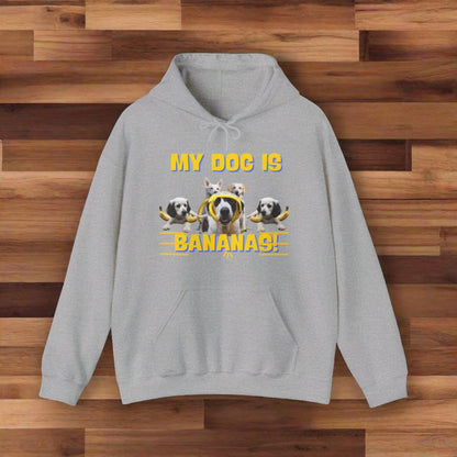 SniffwaggleNwalk™ "My Dog Is Bananas" Hooded Sweatshirt - Sniff Waggle And Walk