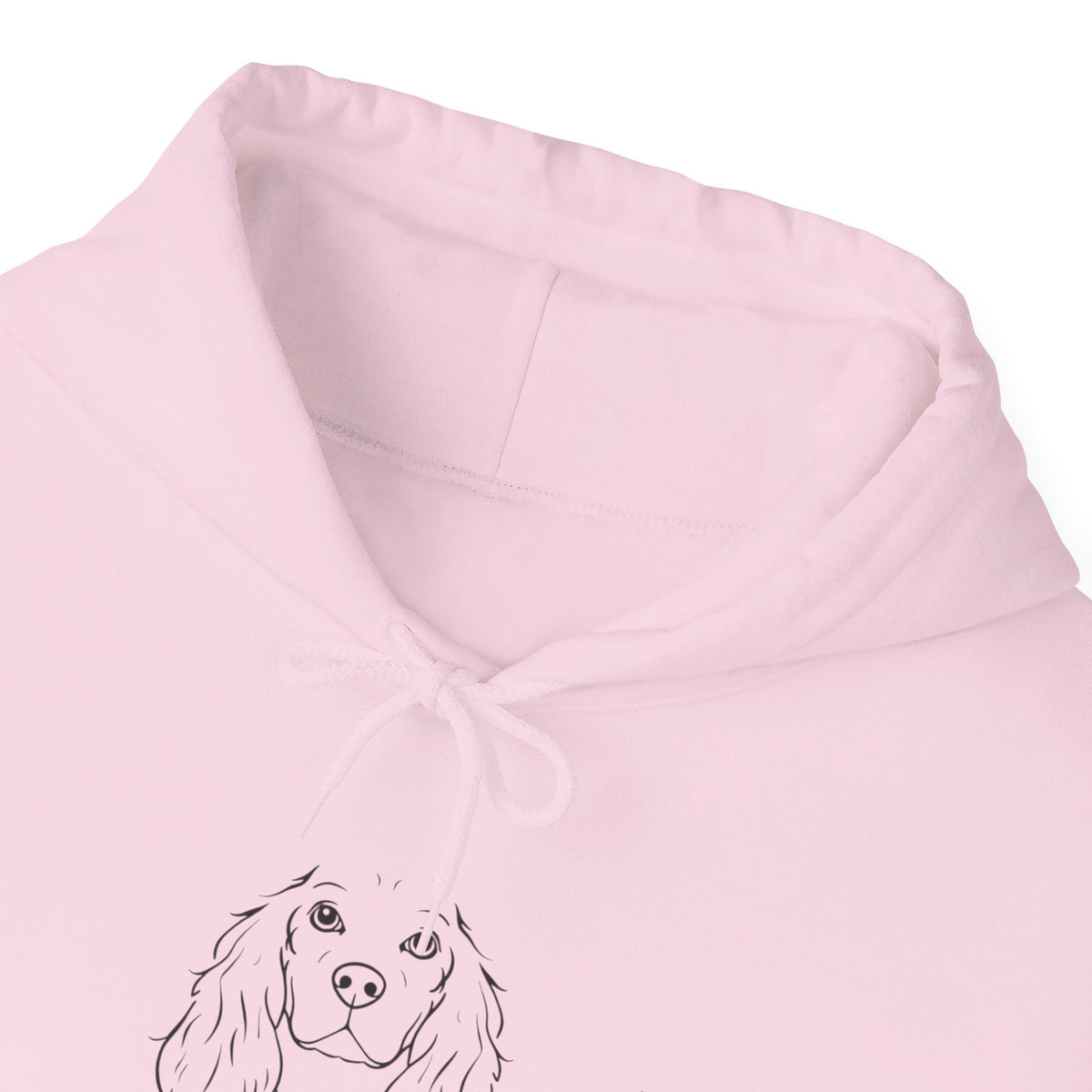 Cocker Spaniel Dog Mum hoodie folded detail