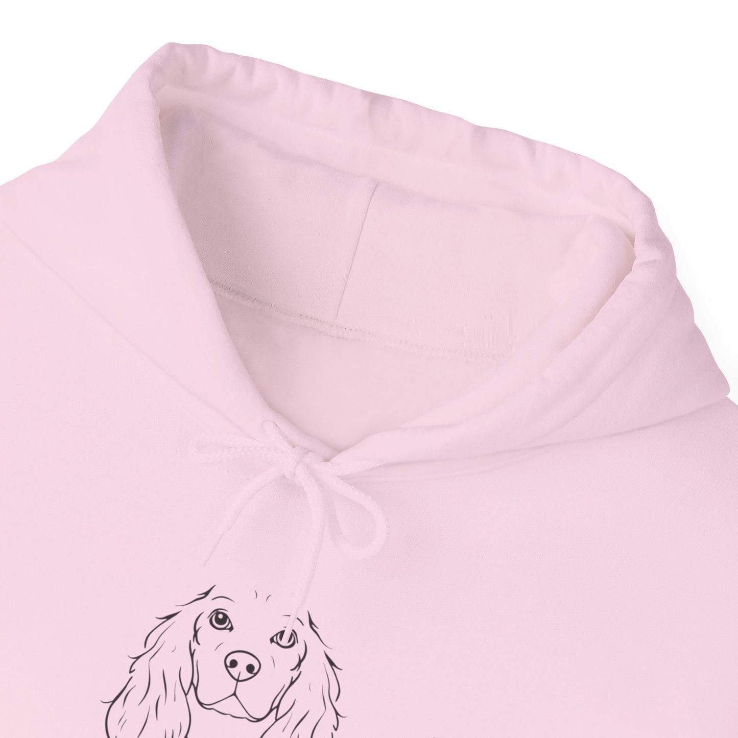 Cocker Spaniel Dog Mum hoodie folded detail
