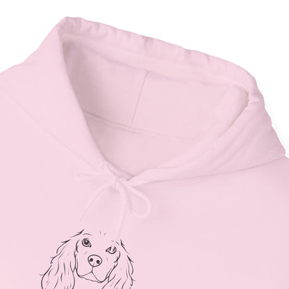 Cocker Spaniel Dog Mum hoodie folded detail