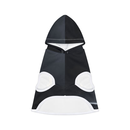 Black dog hoodie featuring 444 angel number symbol with grounding protective meaning