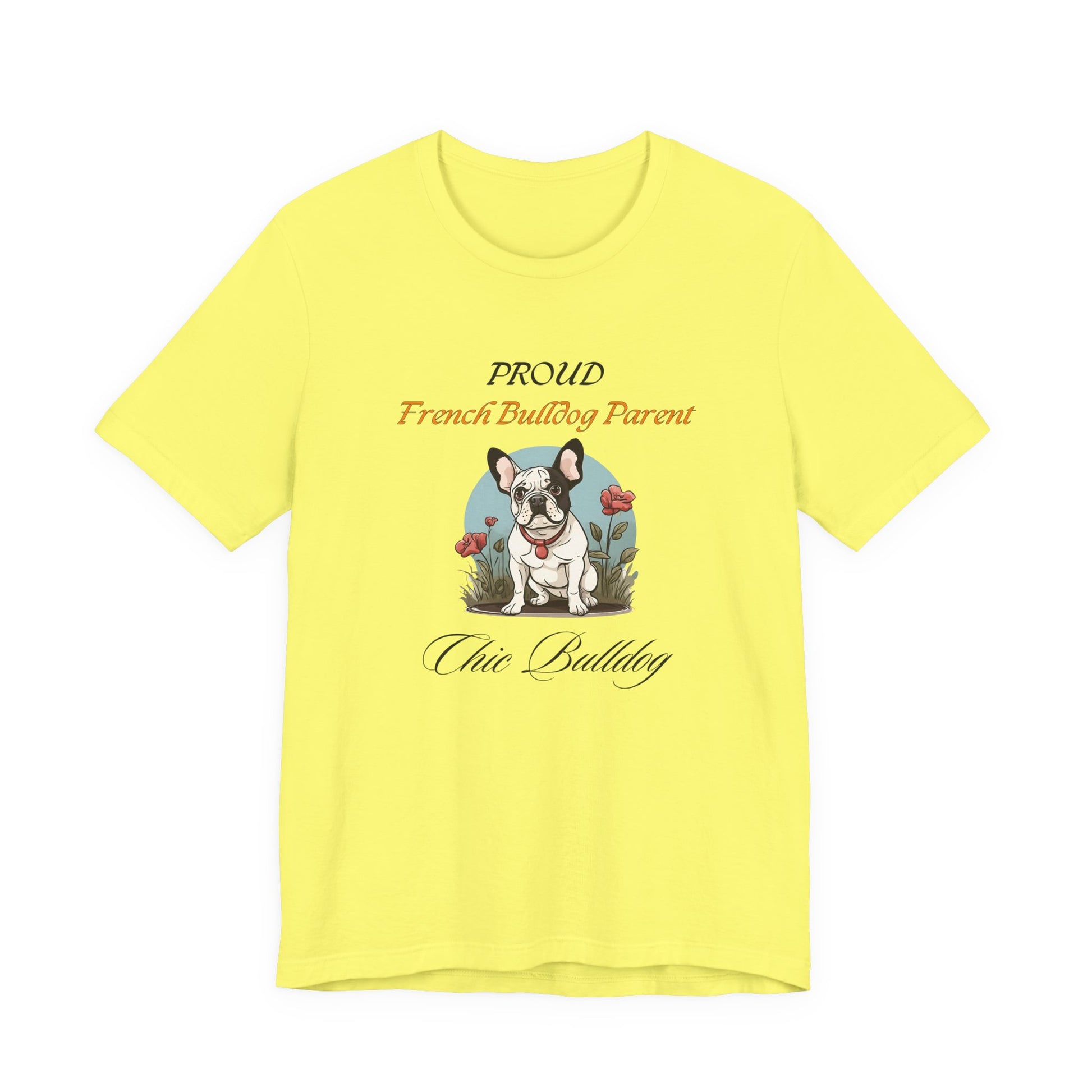 Proud French Bulldog Parent t-shirt — Natural front