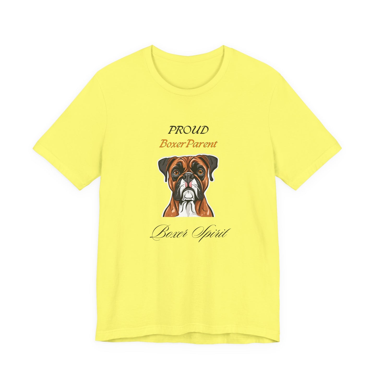 Proud Boxer Parent Natural t-shirt front view