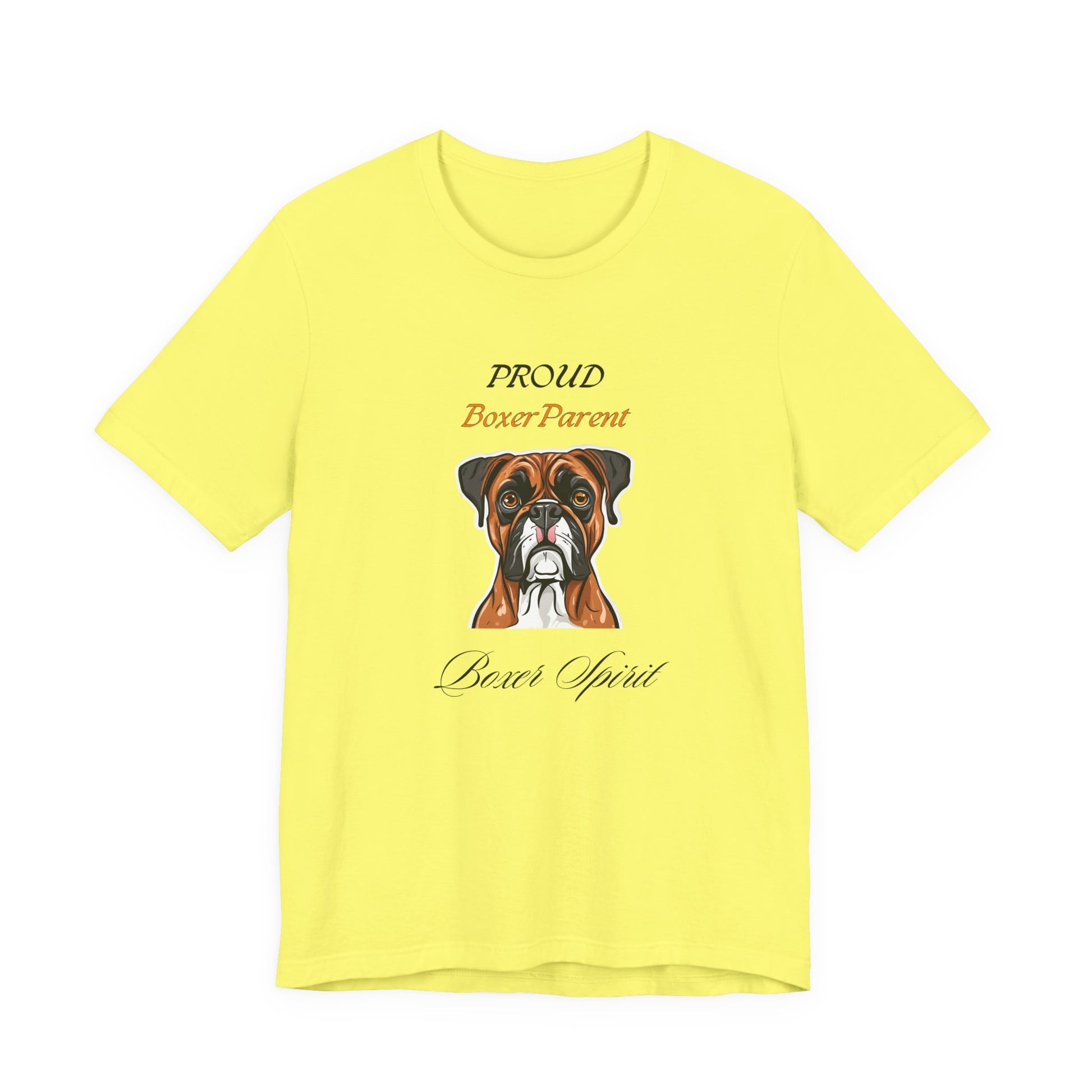 Proud Boxer Parent Natural t-shirt front view