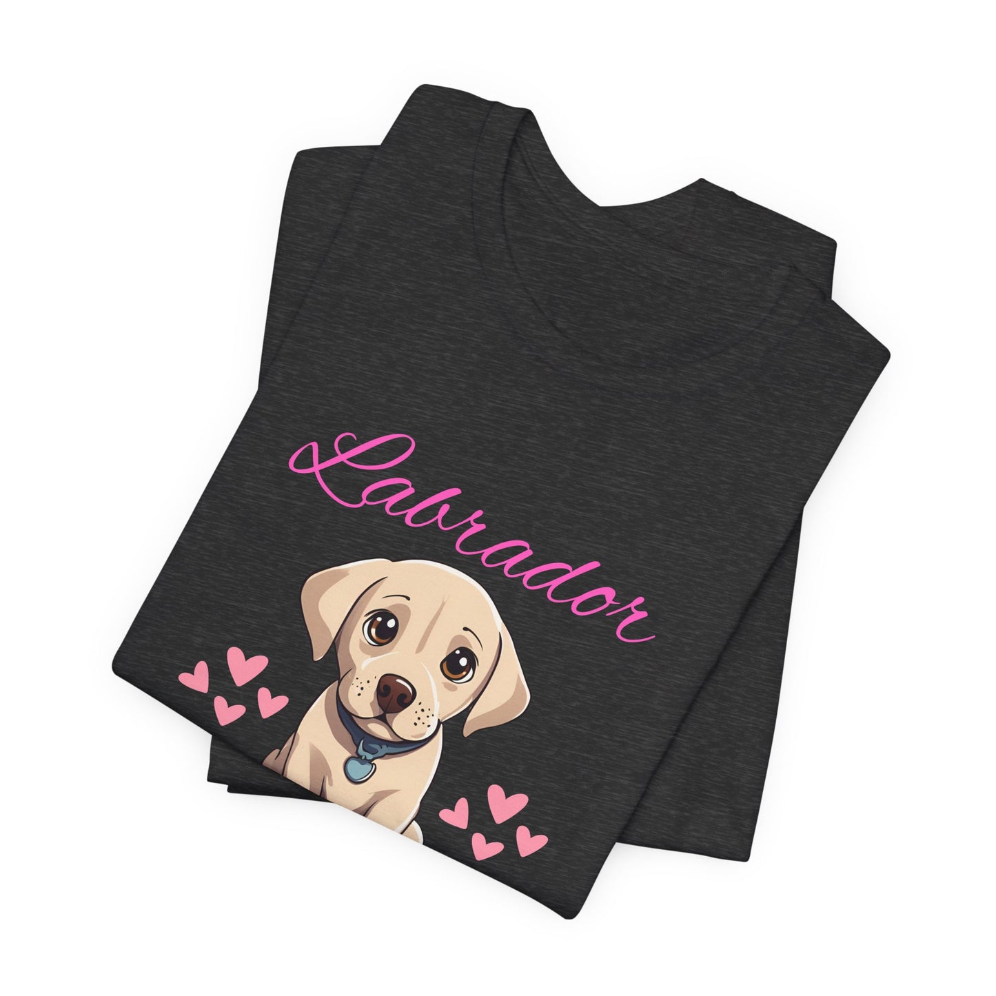 Labrador Mum T-Shirt — Dark Grey Heather — Chocolate Lab owner — SniffWaggleNWalk™