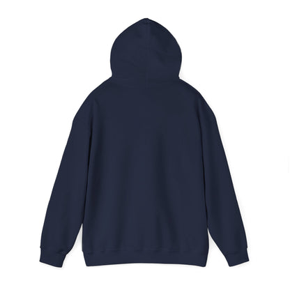 Staffie hoodie front print on maroon fabric