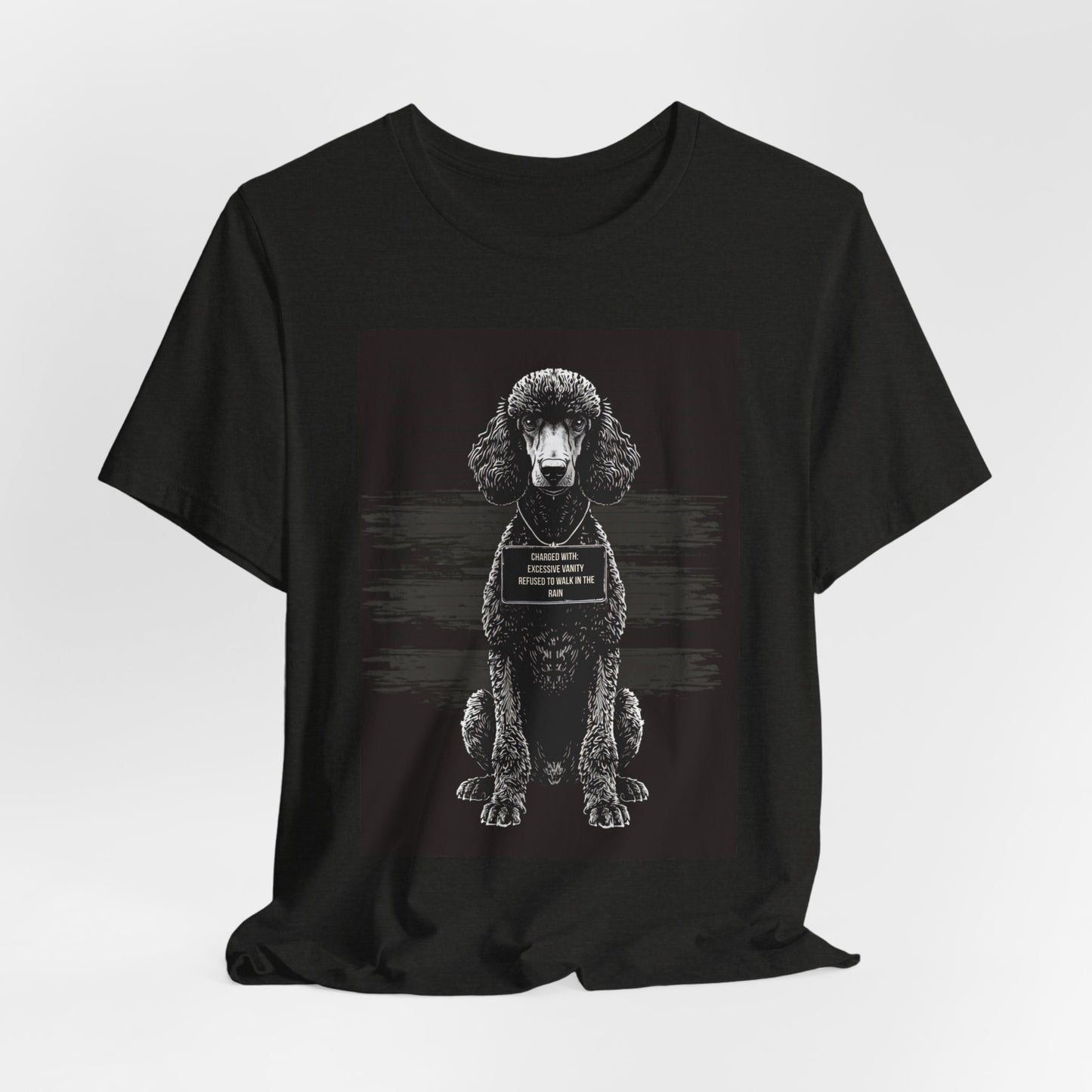 Lifestyle photo of the Poodle True Crime Night Shift tee