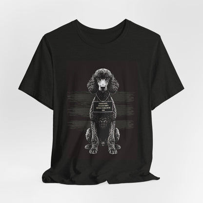 Lifestyle photo of the Poodle True Crime Night Shift tee