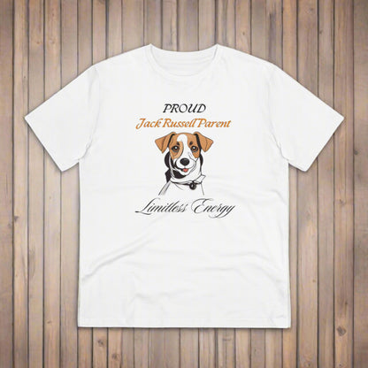 PROUD JACK RUSSELL PARENT "Limitless Energy" Soft Organic T-shirt - Unisex - Sniff Waggle And Walk