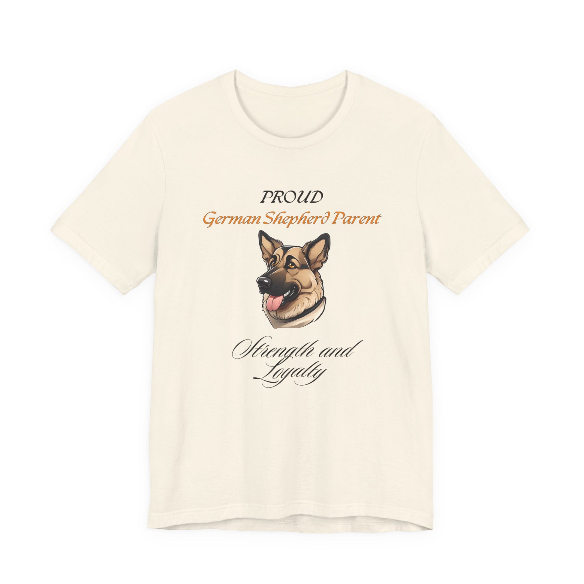 Proud German Shepherd Parent t-shirt in White, front view