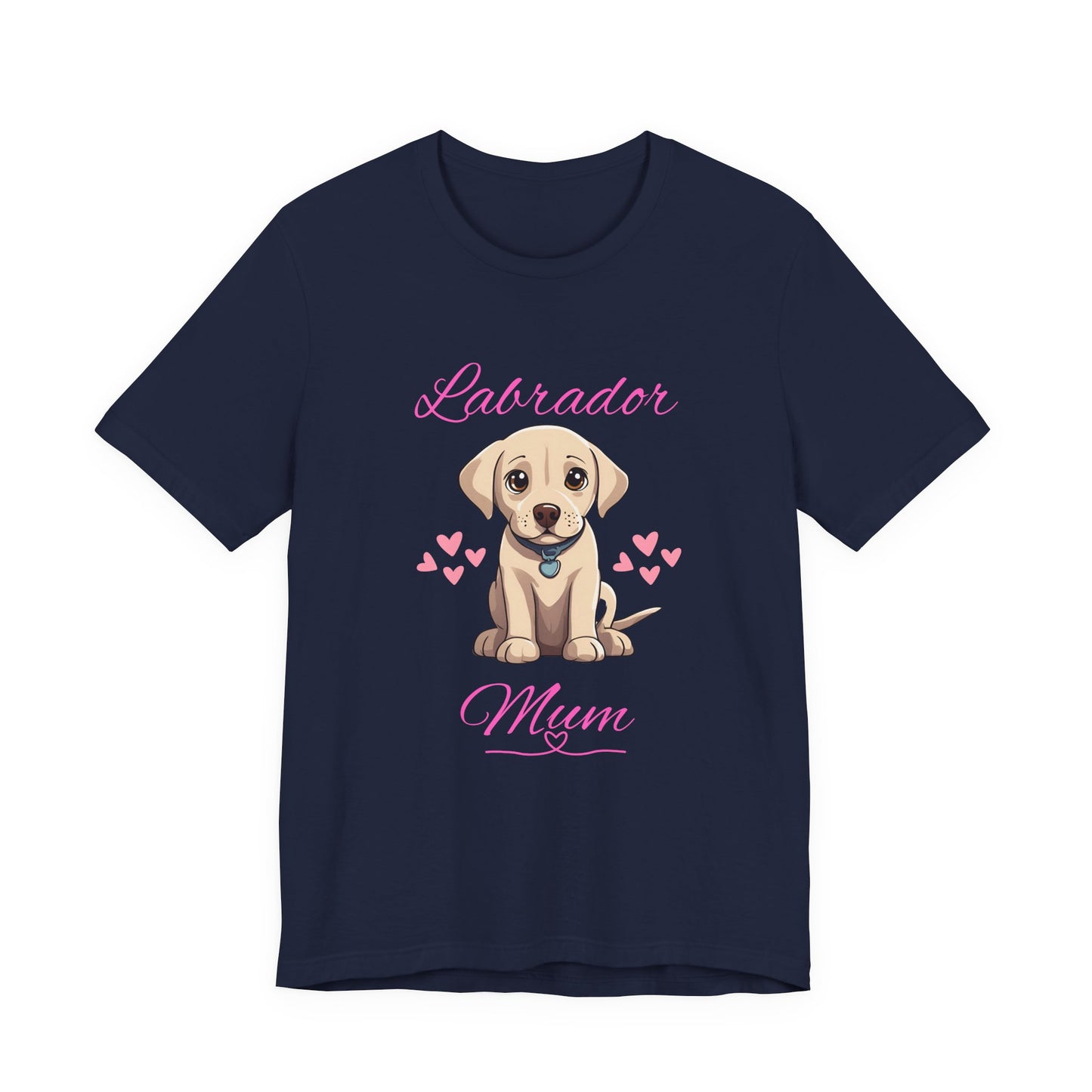 Labrador Mum T-Shirt — Dark Grey Heather — dog mum gift — SniffWaggleNWalk™
