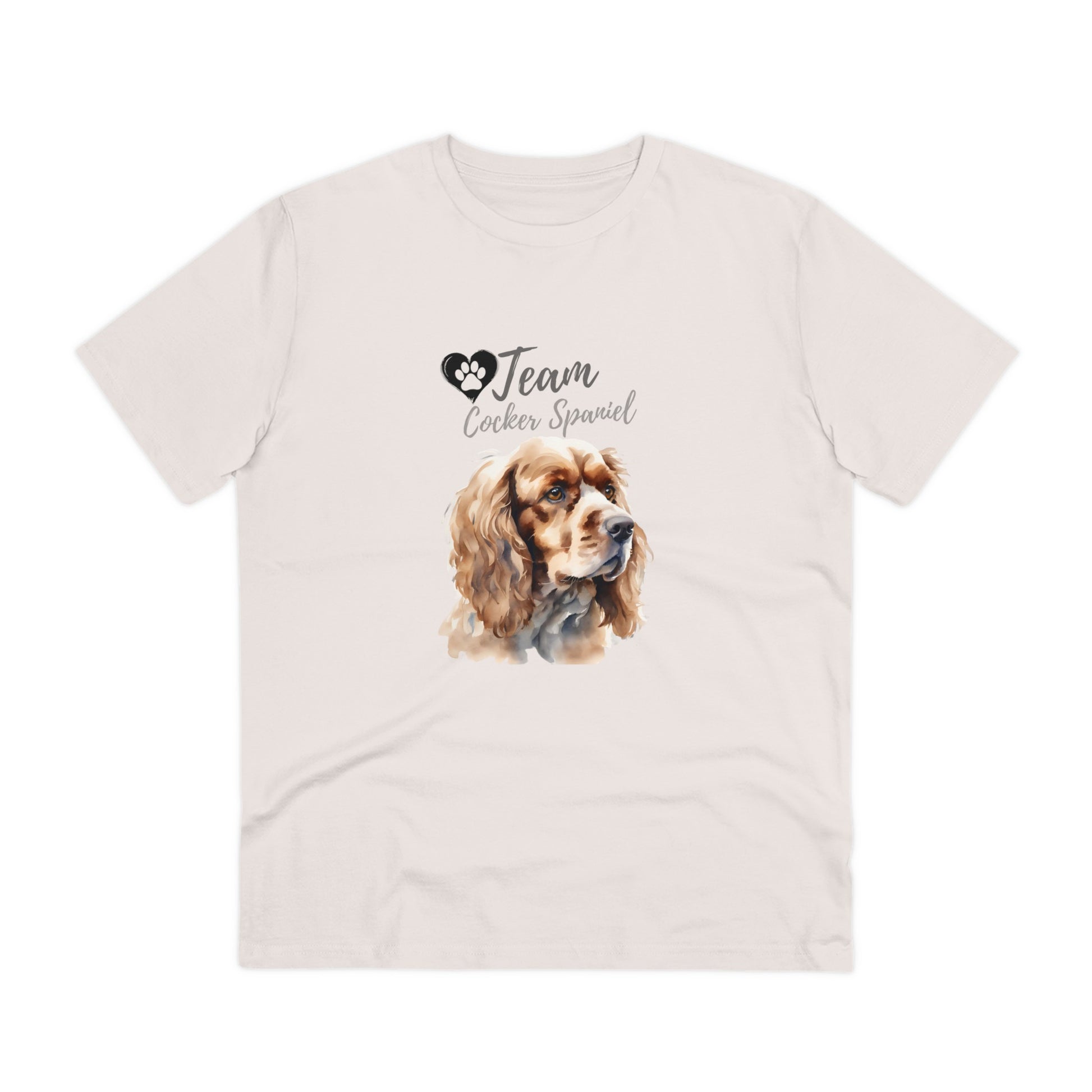 "TEAM COCKER SPANIEL" Organic T-shirt - Unisex by SniffwaggleNwalk™ - Sniff Waggle And Walk