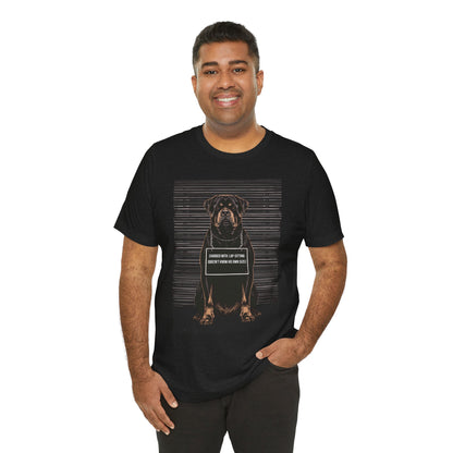Rottweiler True Crime Night Shift t-shirt folded flat, black