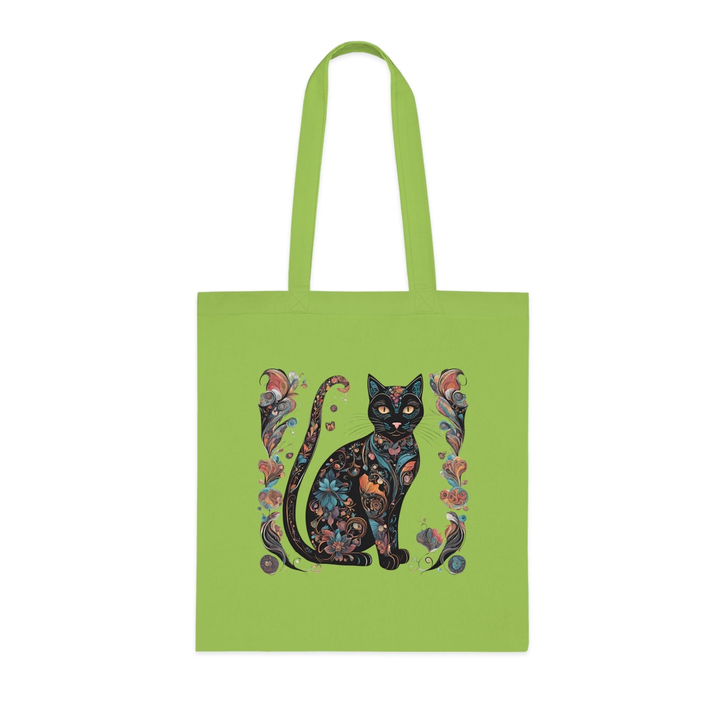 Lightweight Cotton Tote Bag with Adorable Cat Design – Eco-Friendly & Stylish!-Sniffwaggleandwalk™