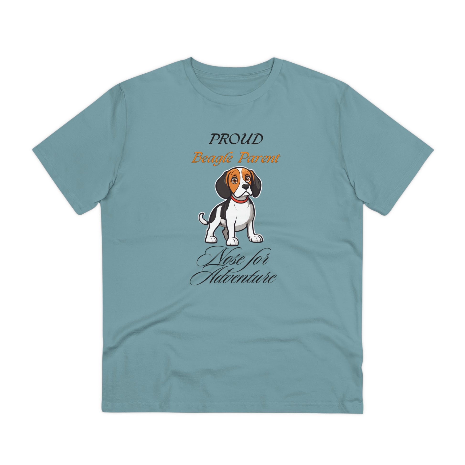 PROUD BEAGLE PARENT "nose for adventure" Organic T-shirt - Unisex - Sniff Waggle And Walk