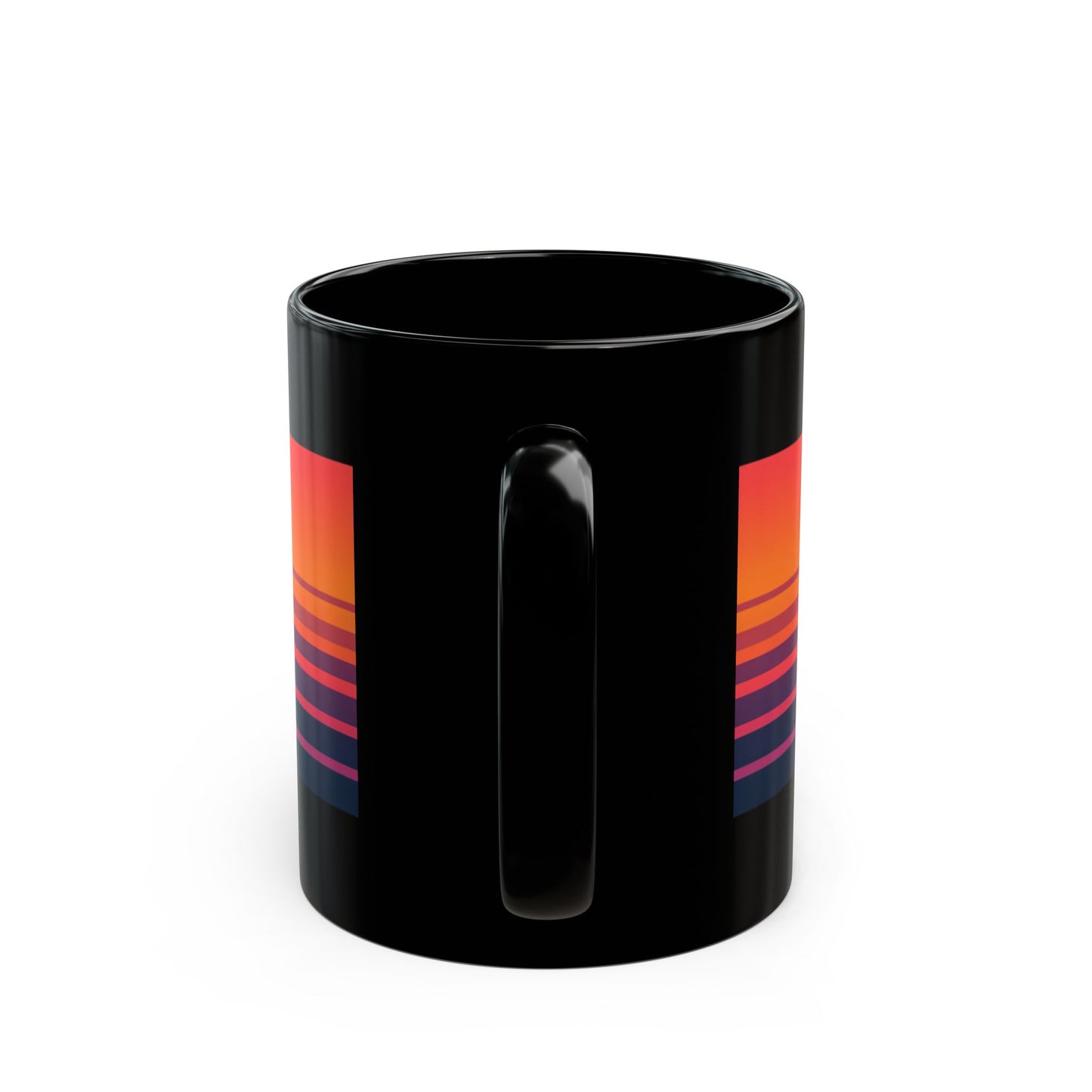 Golden Retriever Sunset Mug — Retro Dog Coffee Cup (11oz, 15oz)