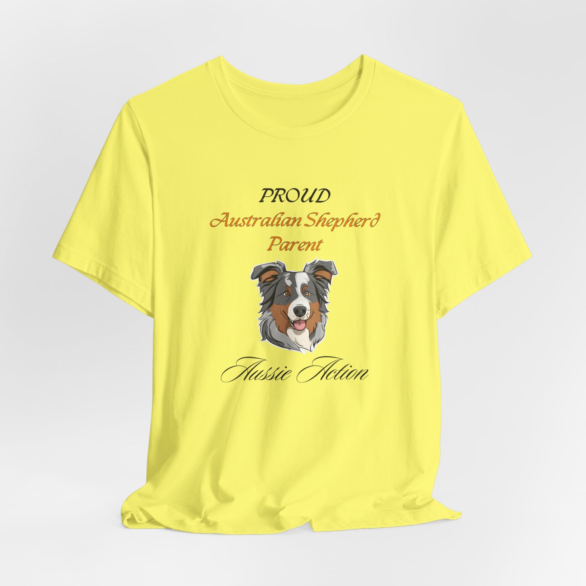 Proud Australian Shepherd Parent organic cotton t-shirt, eco-friendly Aussie gift