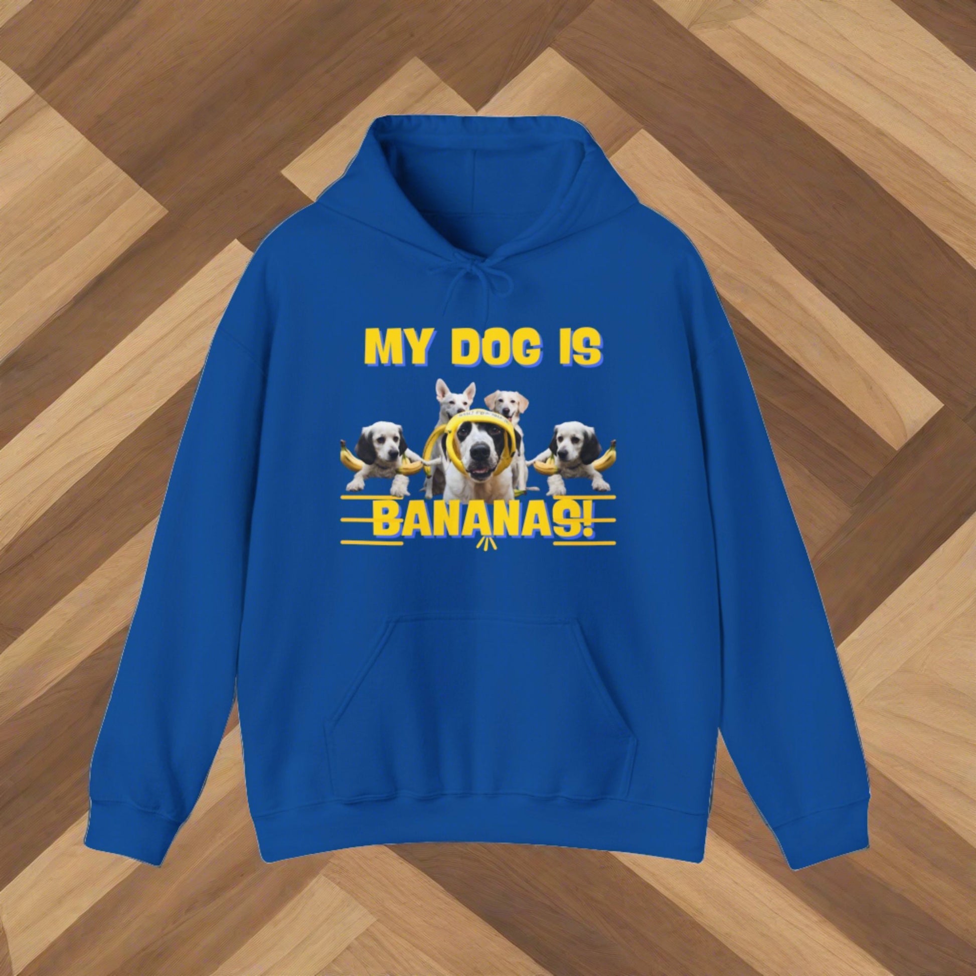 SniffwaggleNwalk™ "My Dog Is Bananas" Hooded Sweatshirt - Sniff Waggle And Walk