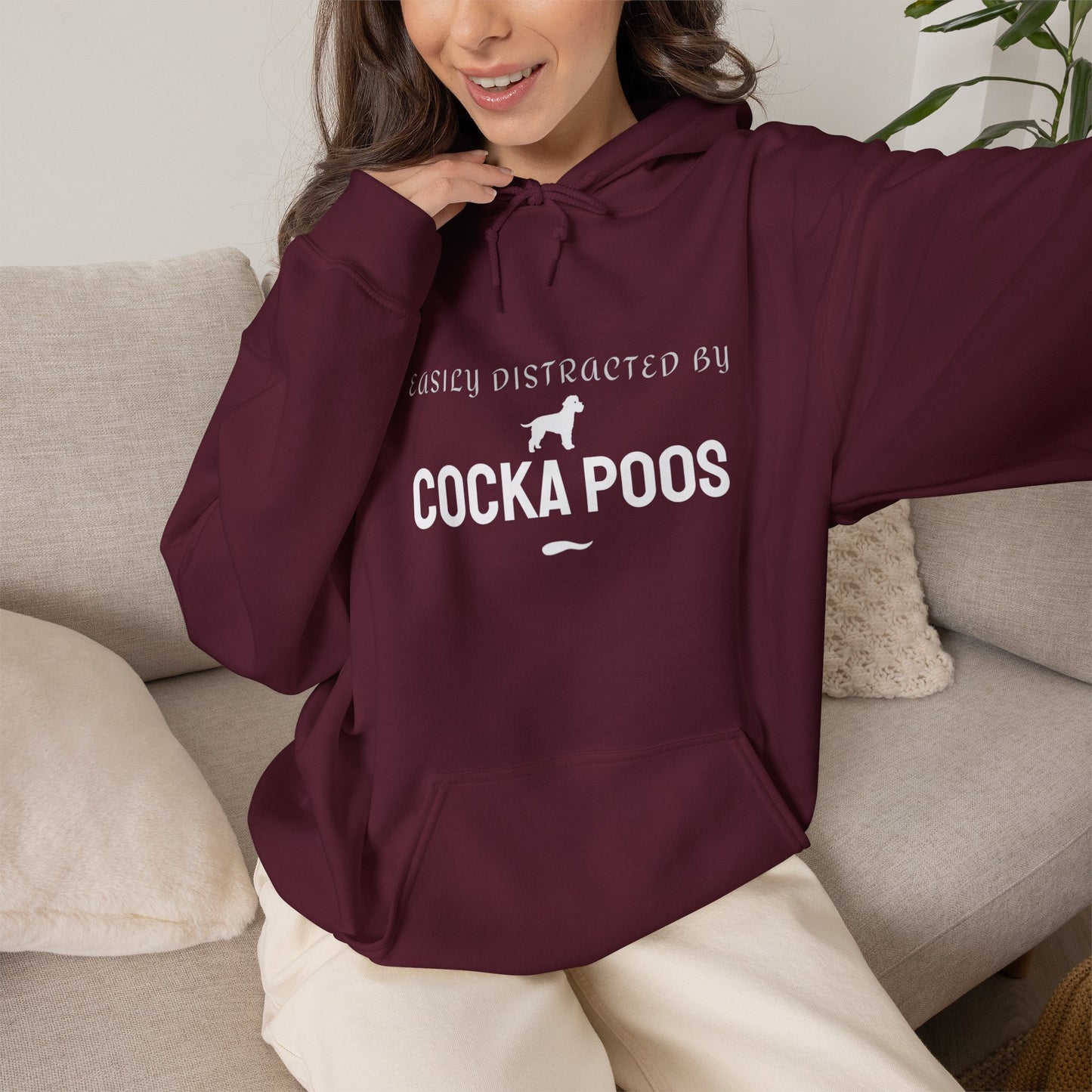 Doodle lover funny hoodie navy colourway