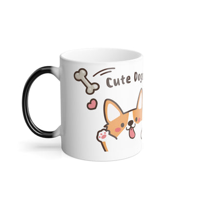 "I LOVE DOGS" Color Morphing Mug - Sniff Waggle And Walk