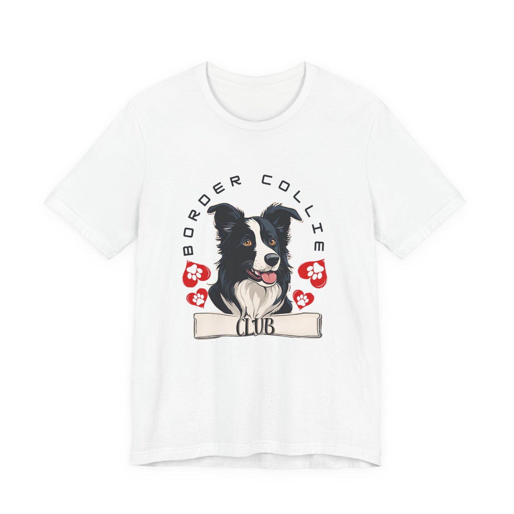 Border Collie Club T-Shirt in Natural — SniffWaggleNWalk™