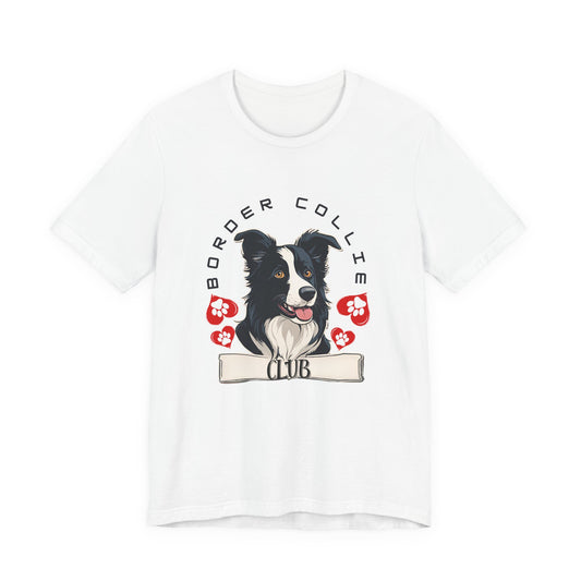 Border Collie Club T-Shirt in Natural — SniffWaggleNWalk™